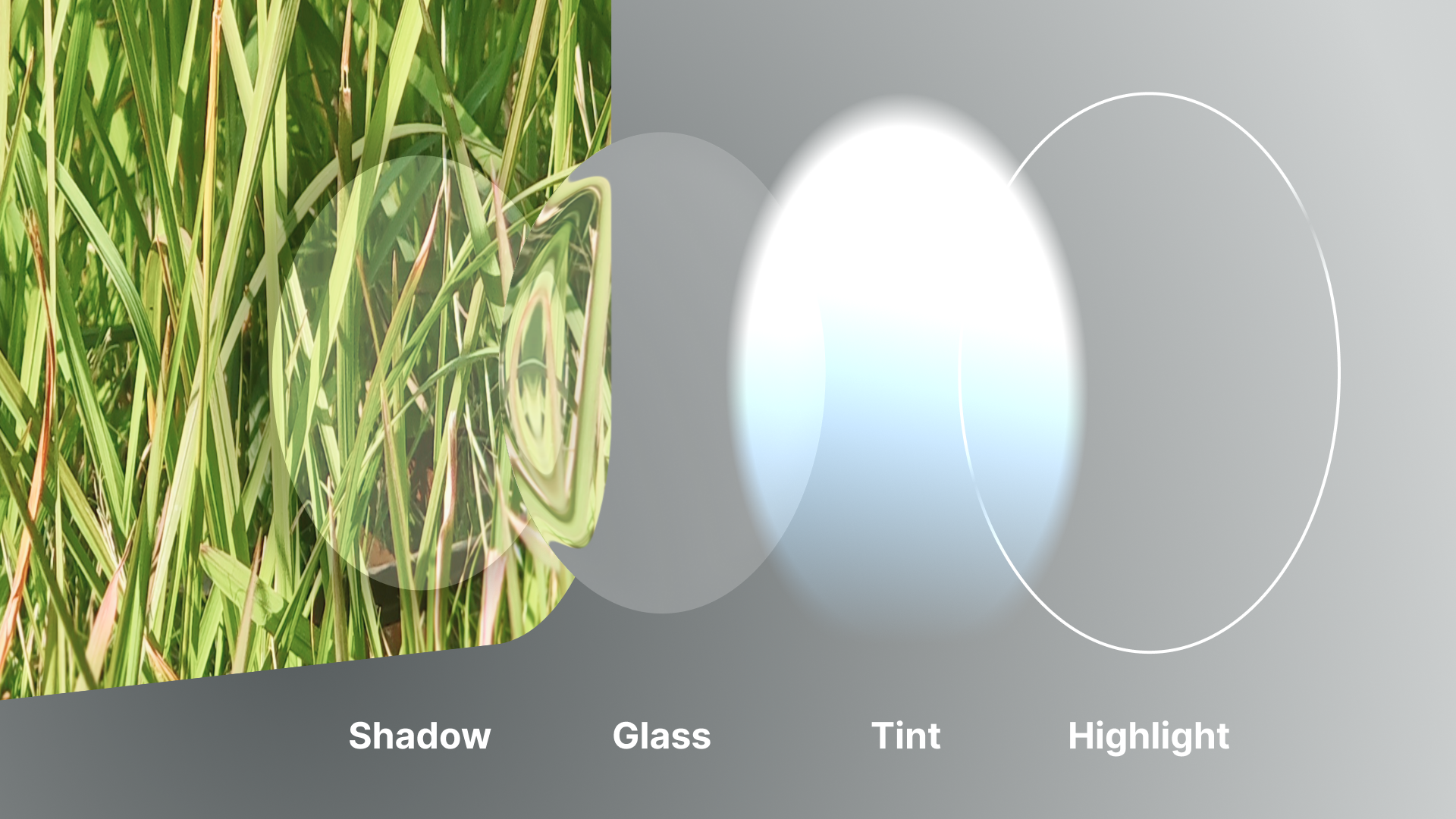 4 layers of the glass texture